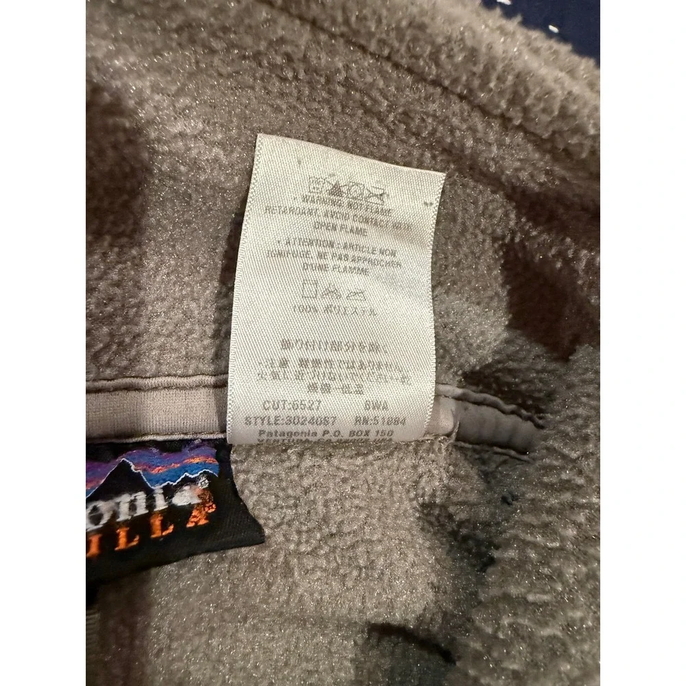 Vtg Patagonia Synchilla 90s Fleece Grey‎ Men's Large Gorpcore Utility